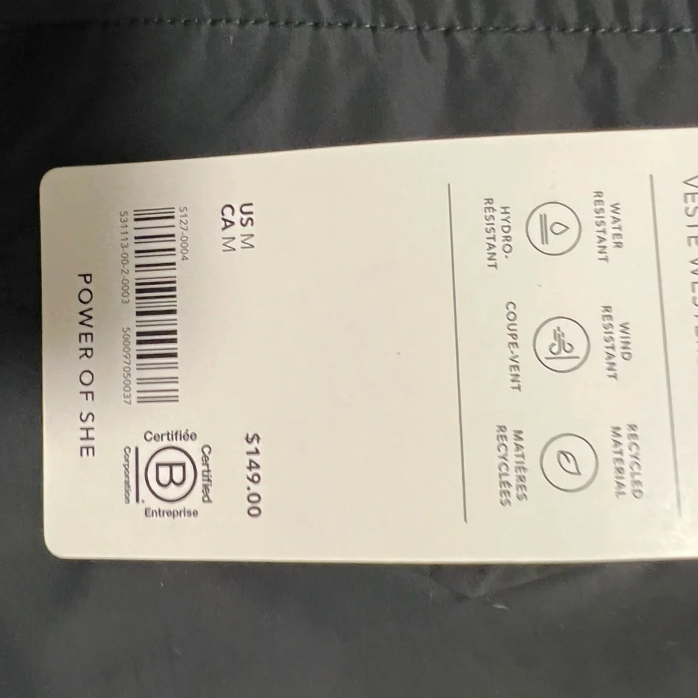 Athleta Westerly Jacket size Medium NWT - Picture 3 of 3